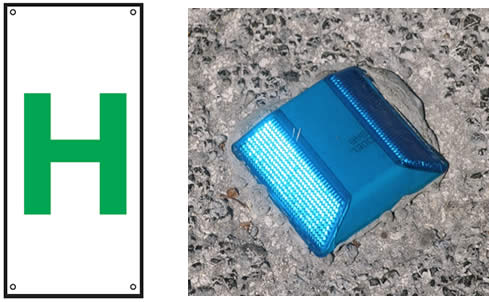 Photo of secondary markers